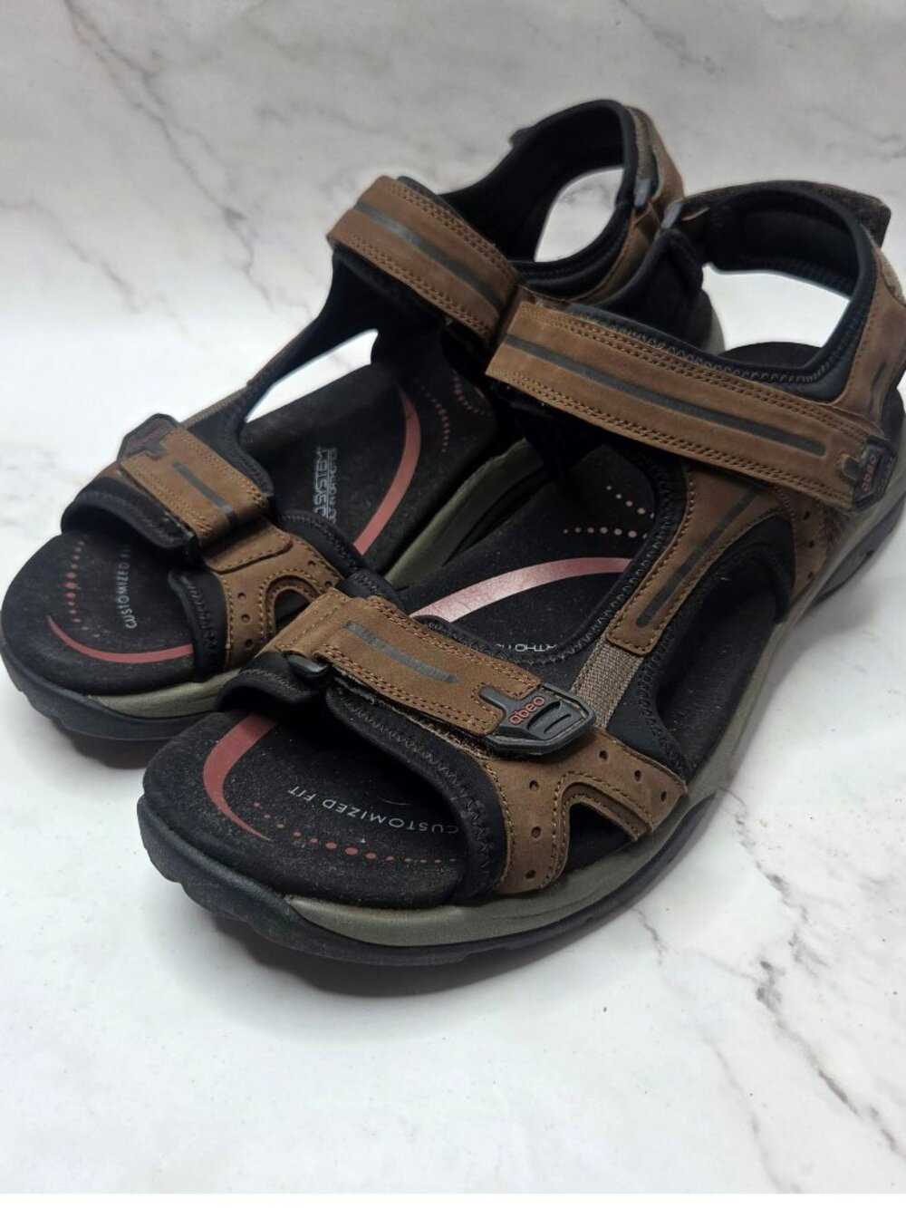 Abeo Cayucos Brown Hiking Sandals BIO System Comfort Orthotics Men's 14